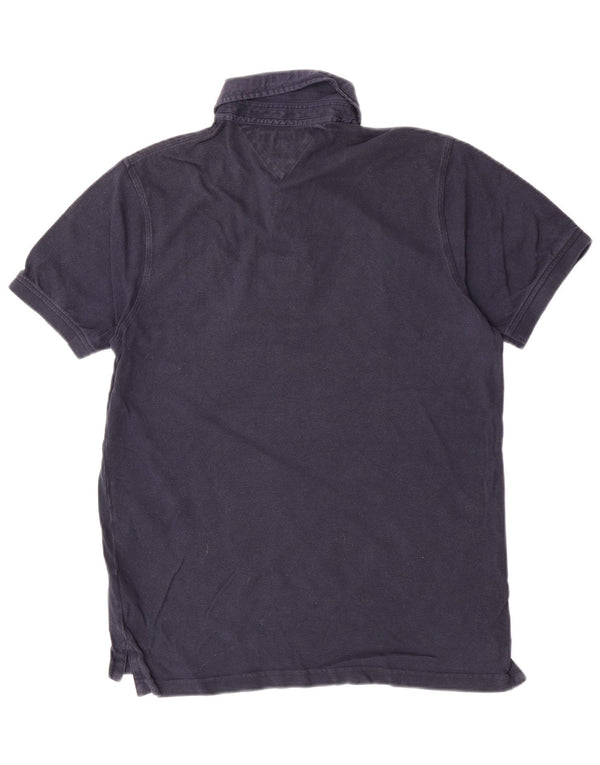 Tommy Hilfiger Herre Slim Fit Rugby Polo Shirt Stor marineblå bomuld