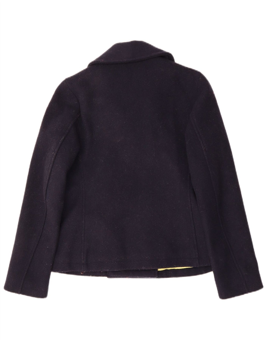 Fat Face Dame Oversized Pea Coat UK 10 Small Navy Blue Wool