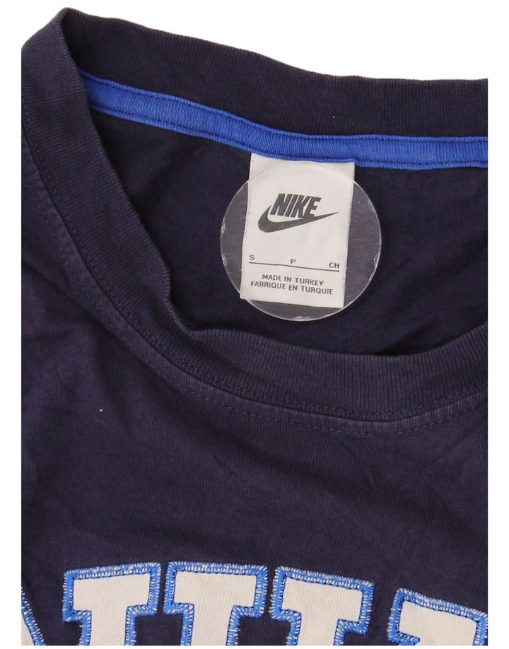 NIKE grafisk T-shirt top til mænd, lille marineblå