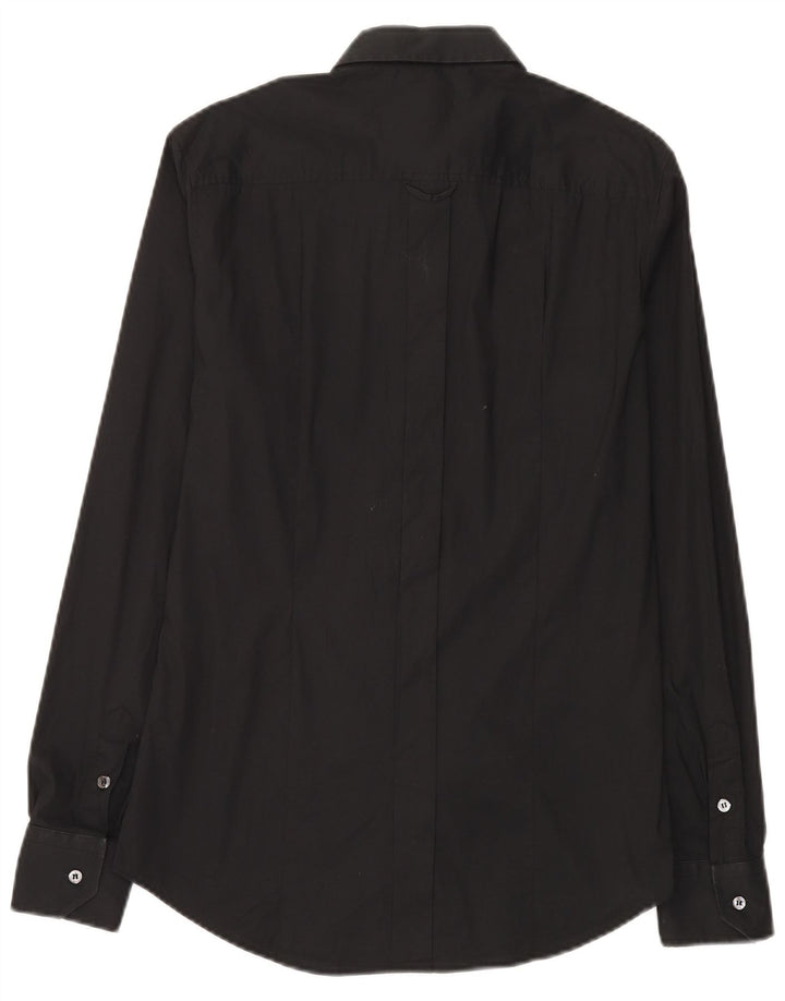Dolce & Gabbana Herre Slim Shirt IT 48 Medium Sort Bomuld