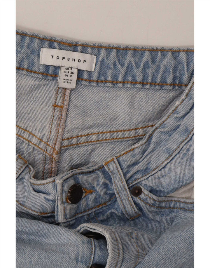 Topshop Dame Denim Nederdel UK 8 Small W26 Blue