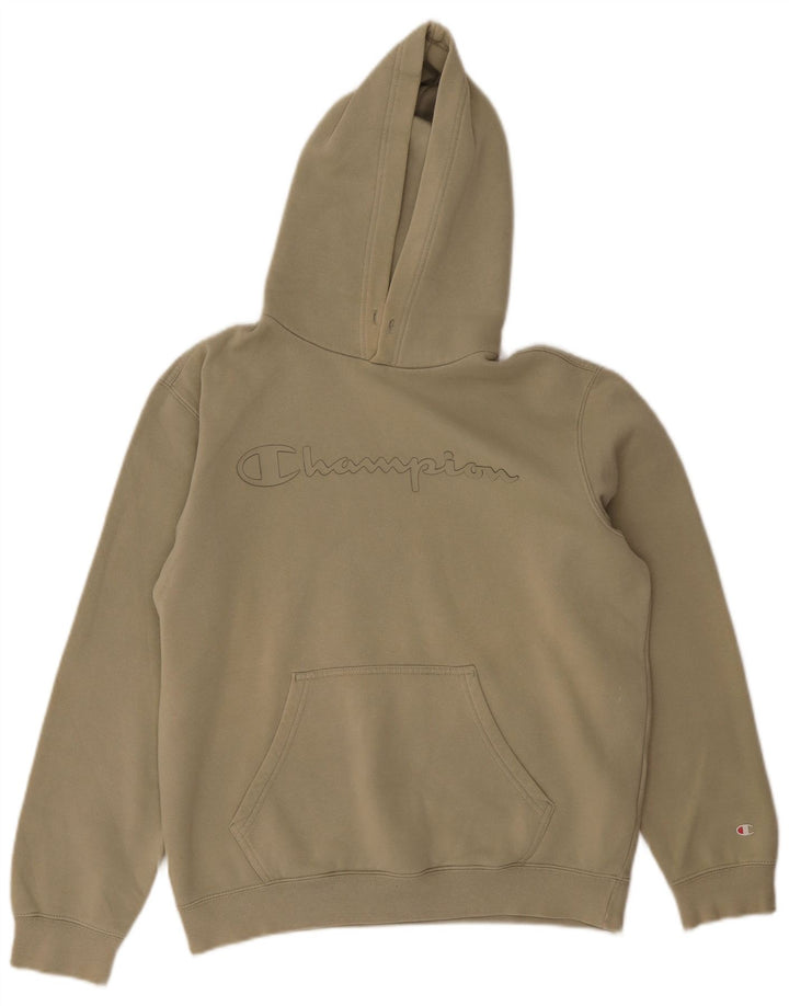 Champion Herre grafisk hættetrøje Jumper Medium Khaki Bomuld