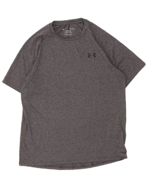 Under Armour Herre T-shirt Top Medium Grey Flecked Polyester