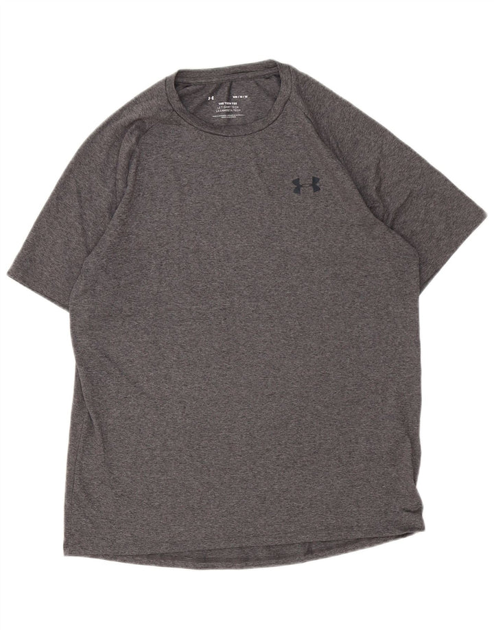 Under Armour Herre T-shirt Top Medium Grey Flecked Polyester