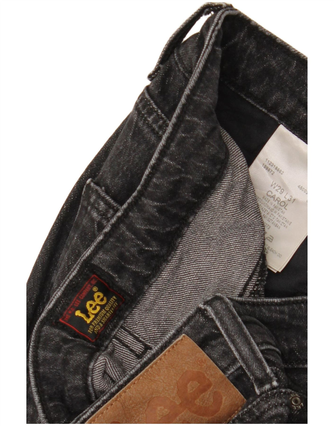 Lee Dame Carol Straight Jeans W29 L26 Grå Bomuld