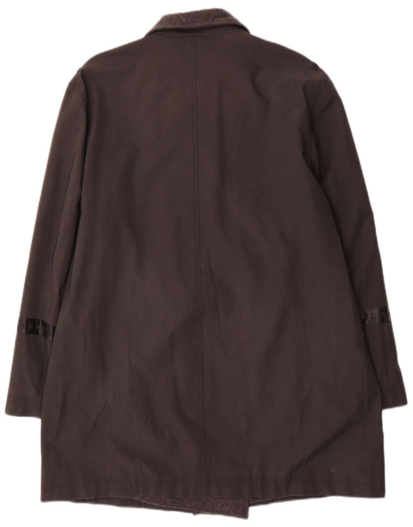 Richmond Dame Dobbeltradet Trench Coat IT 46 Stor Sort Polyvinyl