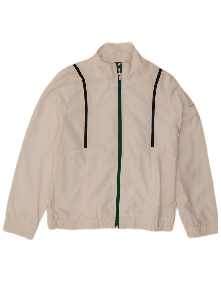 Reebok træningsdragt topjakke til kvinder UK 14 Medium White Polyester