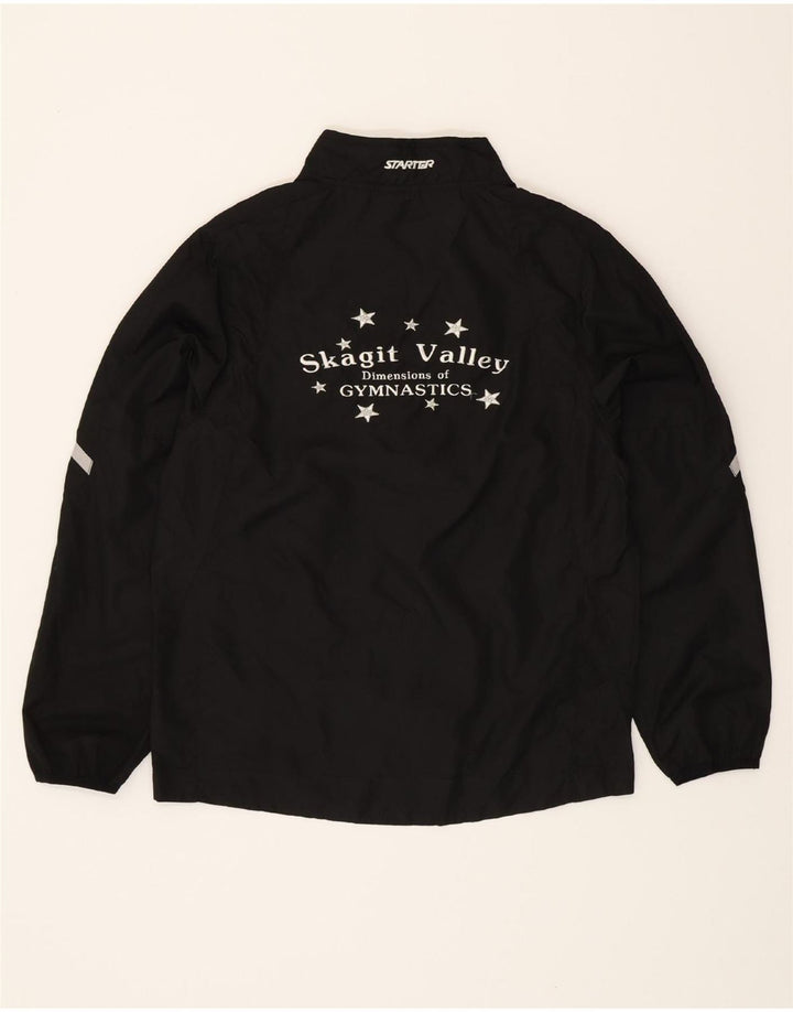 STARTER Boys Graphic Tracksuit Top Jacket 14-15 Years XL Black Polyester Vintage Starter and Second-Hand Starter from Messina Hembry 