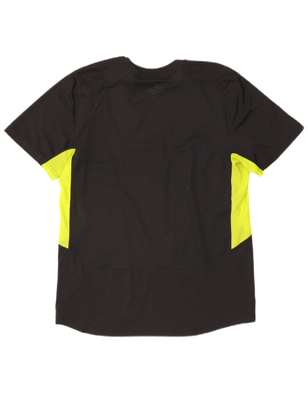 Nike Herre Dri Fit T-Shirt Top Stor Sort Colourblock Polyester