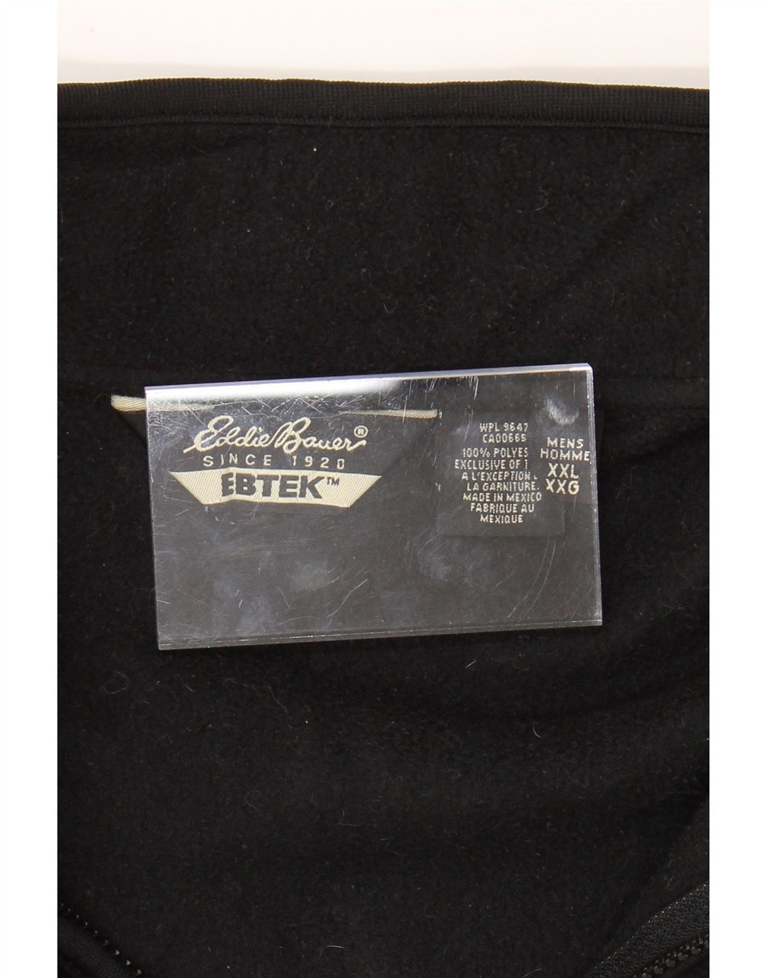 EDDIE BAUER Herre Loose Fit Fleece Gilet UK 44 2XL Sort Polyester