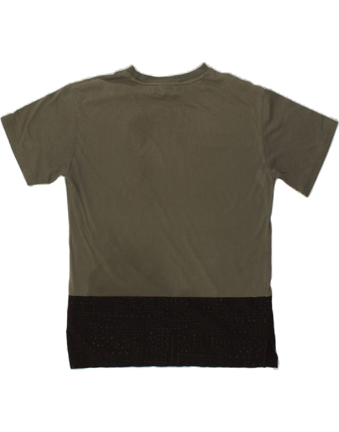 PUMA Boys T-Shirt Top 13-14 Years Grey Colourblock Cotton | Vintage Puma | Thrift | Second-Hand Puma | Used Clothing | Messina Hembry 