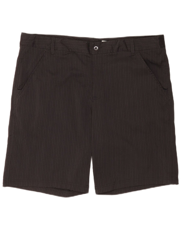 Fila Mens Golf Chino Shorts W40 XL Black Pinstripe Polyester