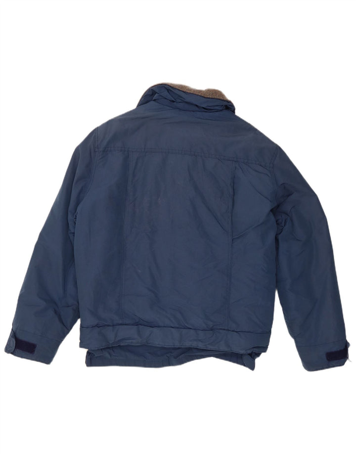 Woolrich Bomberjakke til mænd UK 40 Stor marineblå bomuld
