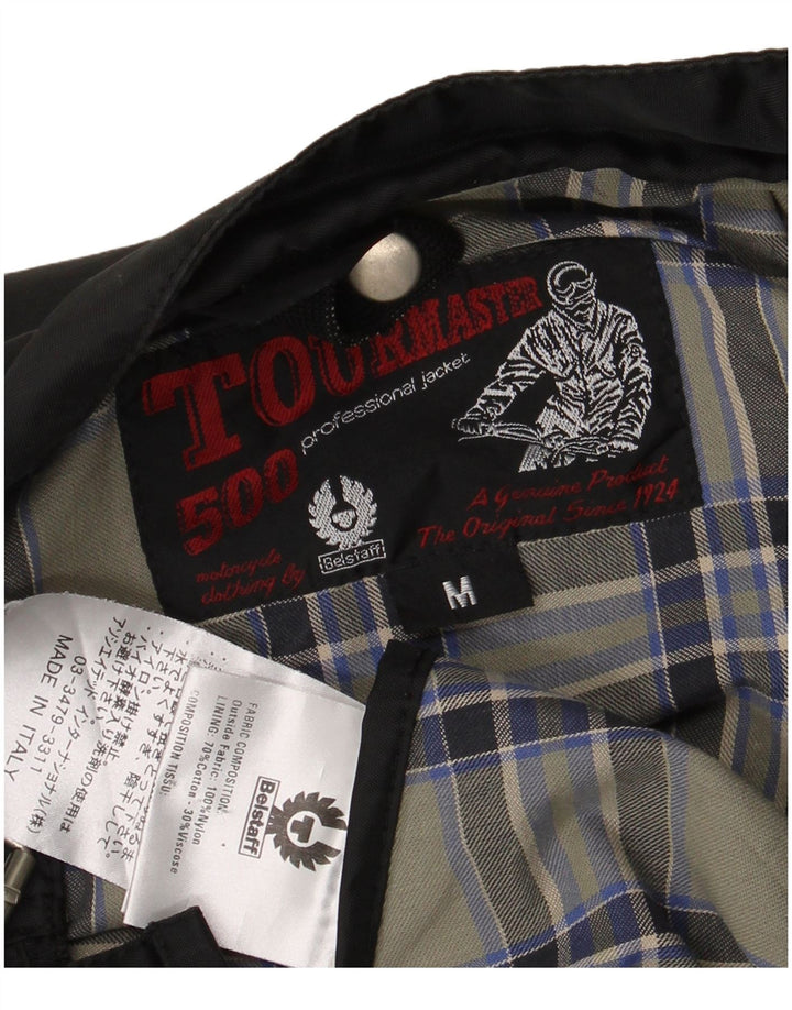 Belstaff Herre Racer Jacket UK 38 Medium Sort Nylon