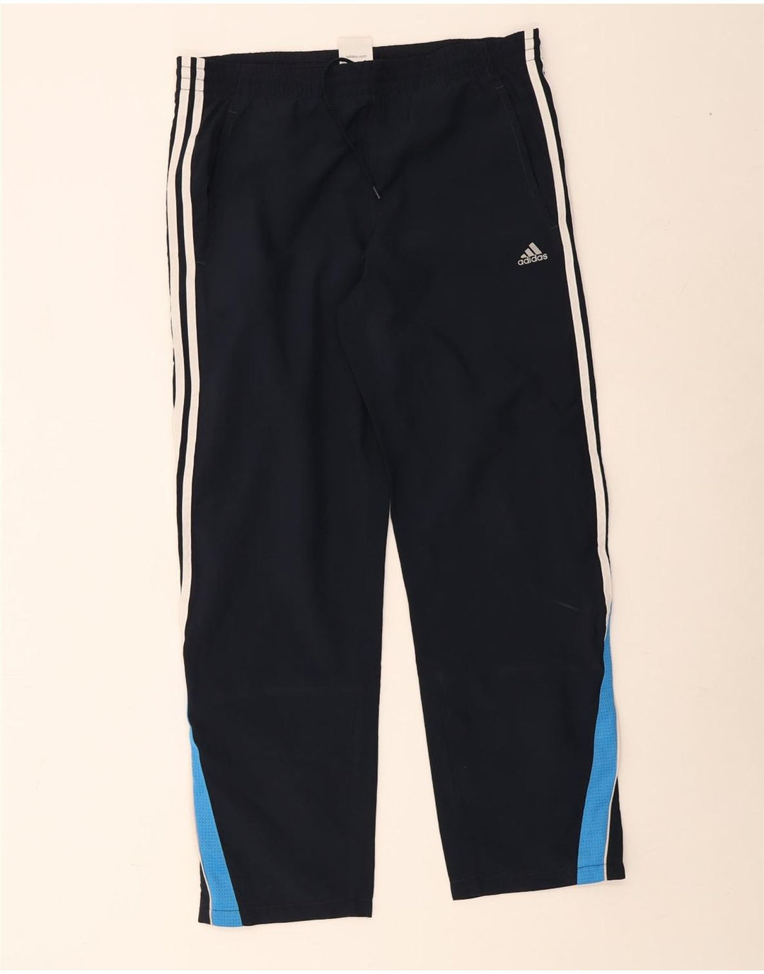 Adidas Træningsdragt bukser til mænd Large Navy Blue Colourblock Polyester