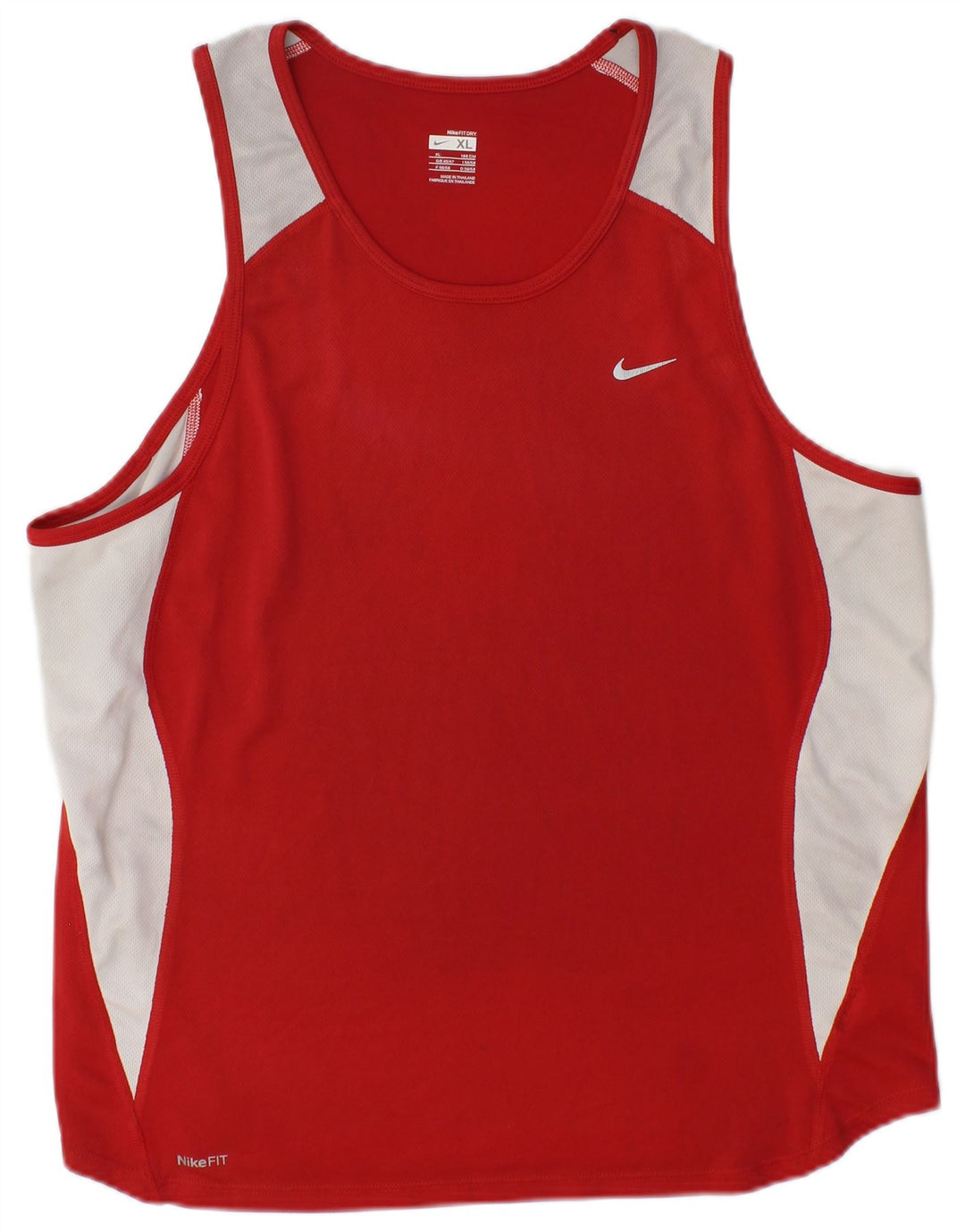 Nike Herrevest Top UK 45/47 XL Rød Colourblock