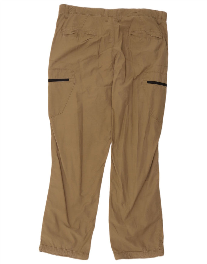 Marks & Spencer Herre Regular Fit Cargo Bukser W36 L31 Beige Bomuld