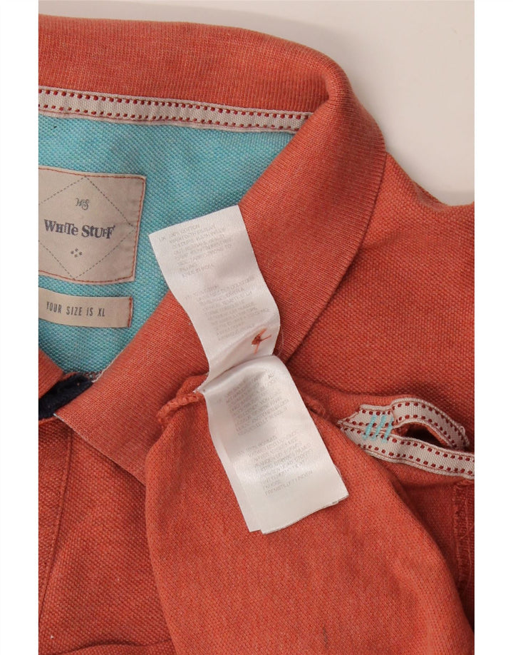 HVIDE TING Herre poloshirt XL rødbrun bomuld