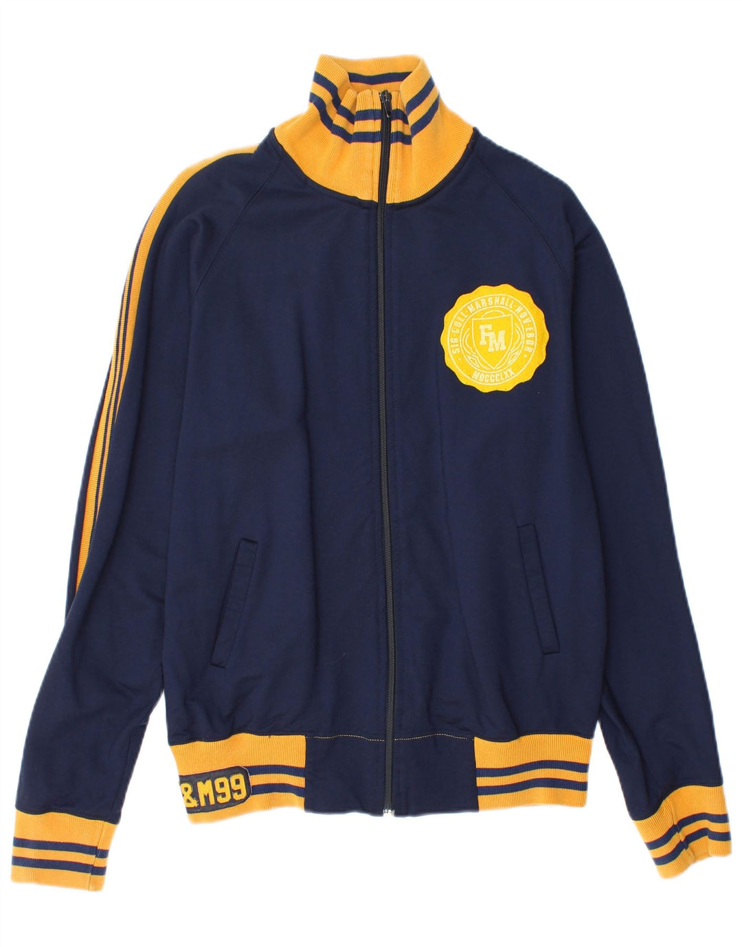 Franklin & Marshall Herre træningsdragt Top jakke Small Navy Blue Colourblock