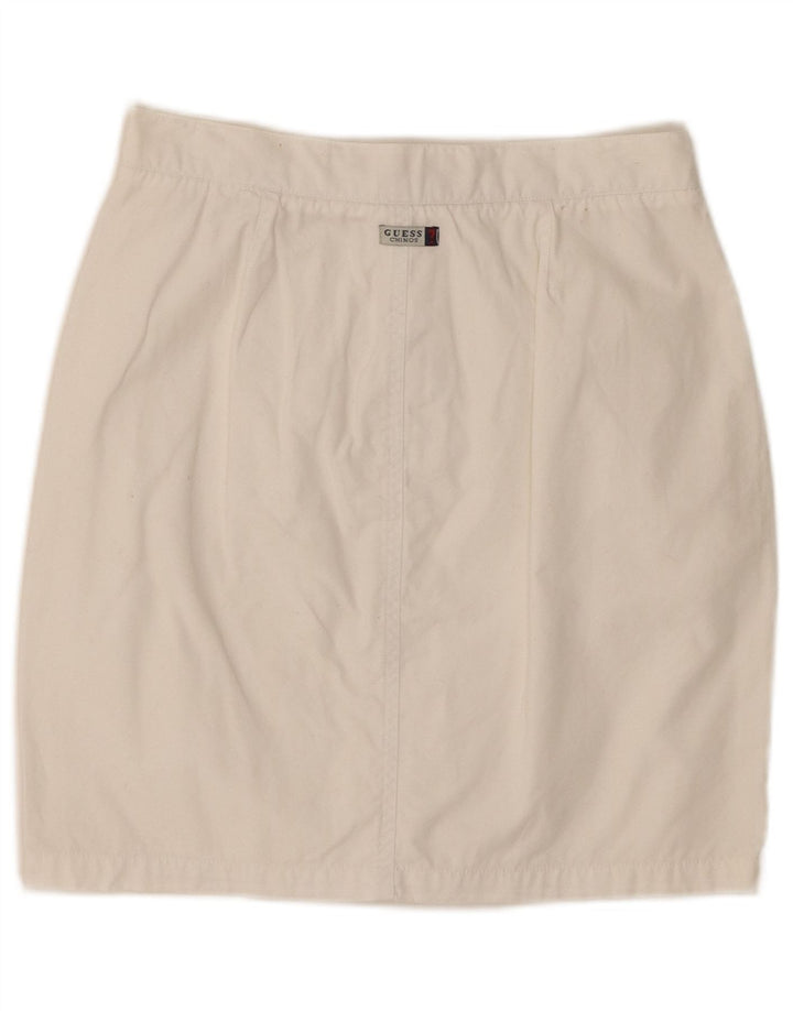 Guess Mini-nederdel til kvinder Lille W26 hvid bomuld