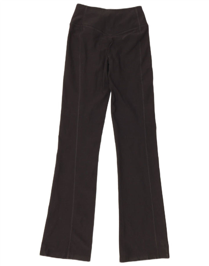 Nike Dame Dri Fit Capri Træningsdragt Bukser UK 4 XS Sort Polyester