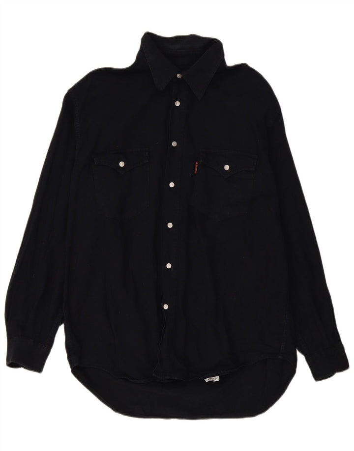 Carrera Denimskjorte til mænd Størrelse 43/44 XL Sort