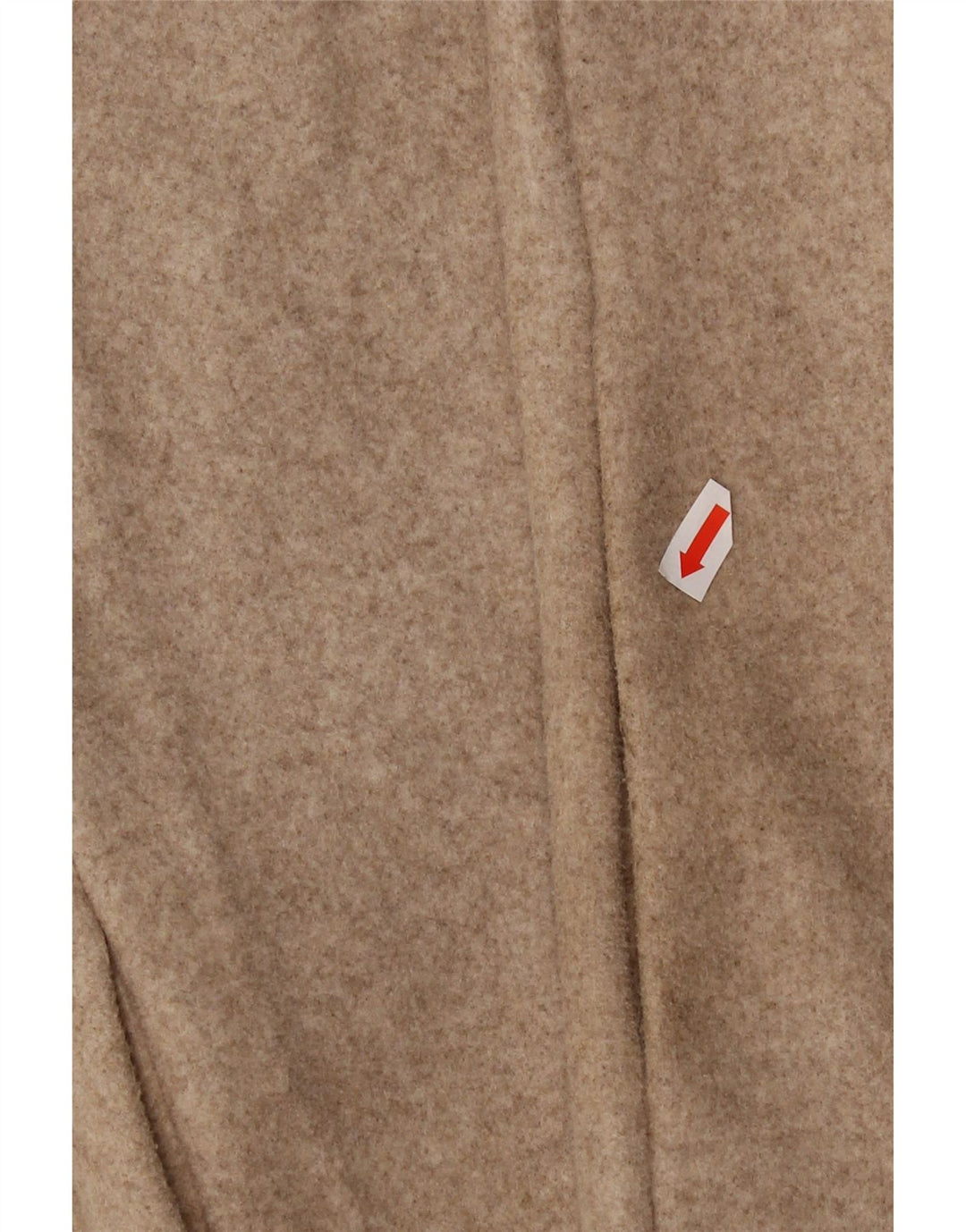 Zara Dame Overfrakke UK 16 Stor Beige Polyester