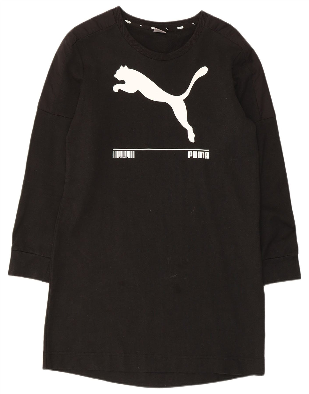 Puma Graphic Jumper Dress UK 10 Small Black
