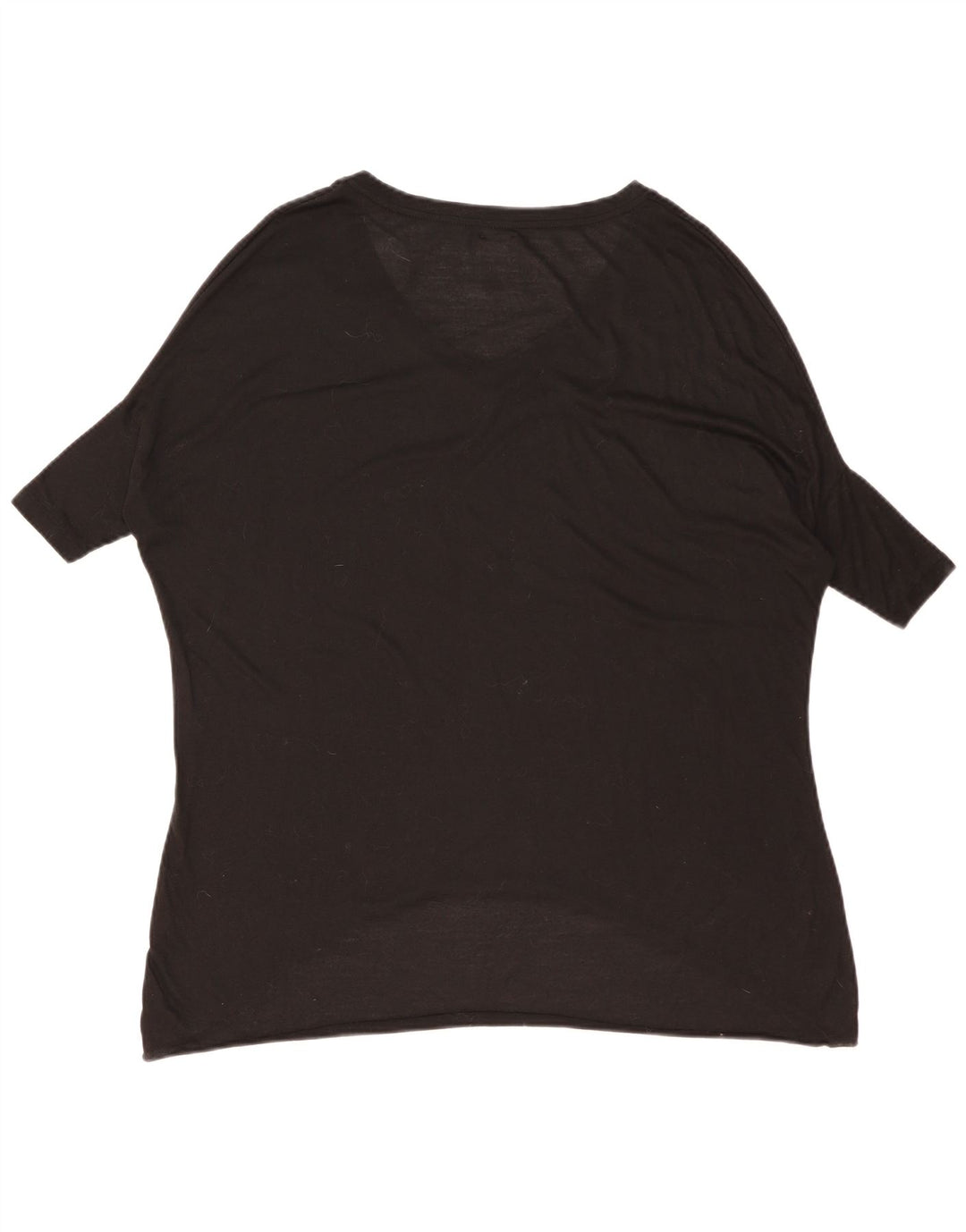 Zara Dame Oversized Tunika Top UK 10 Lille Sort