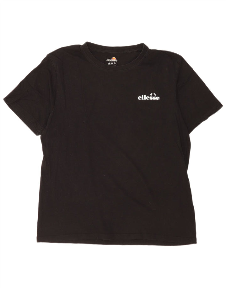 Ellesse Herre T-Shirt Top 2XL Sort Bomuld