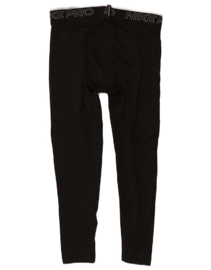 Nike Herre Dri Fit Grafiske Capri Leggings Medium Sort Polyester