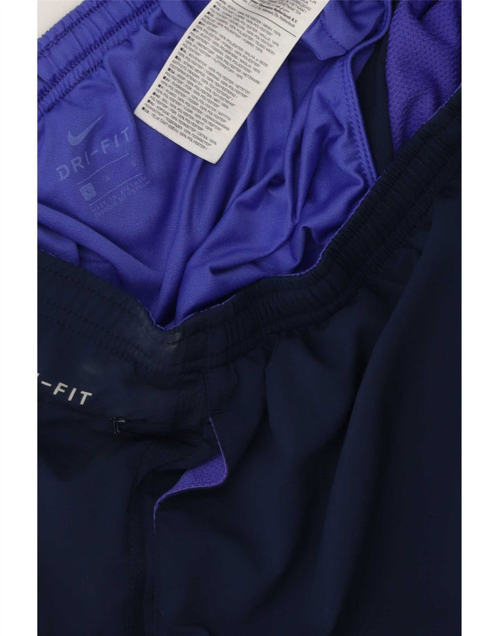 Nike Herre Dri Fit Sportshorts Store Lilla Colourblock Polyester