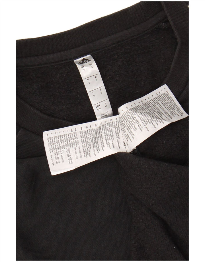 ADIDAS Sweatshirt til mænd, lille sort bomuld