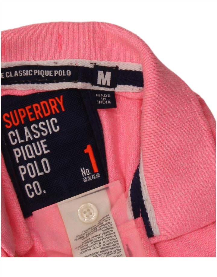 Superdry Poloshirt til mænd Medium Pink Bomuld