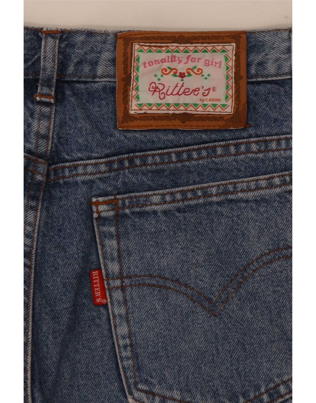 Vintage koniske jeans til kvinder W28 L28 Blå