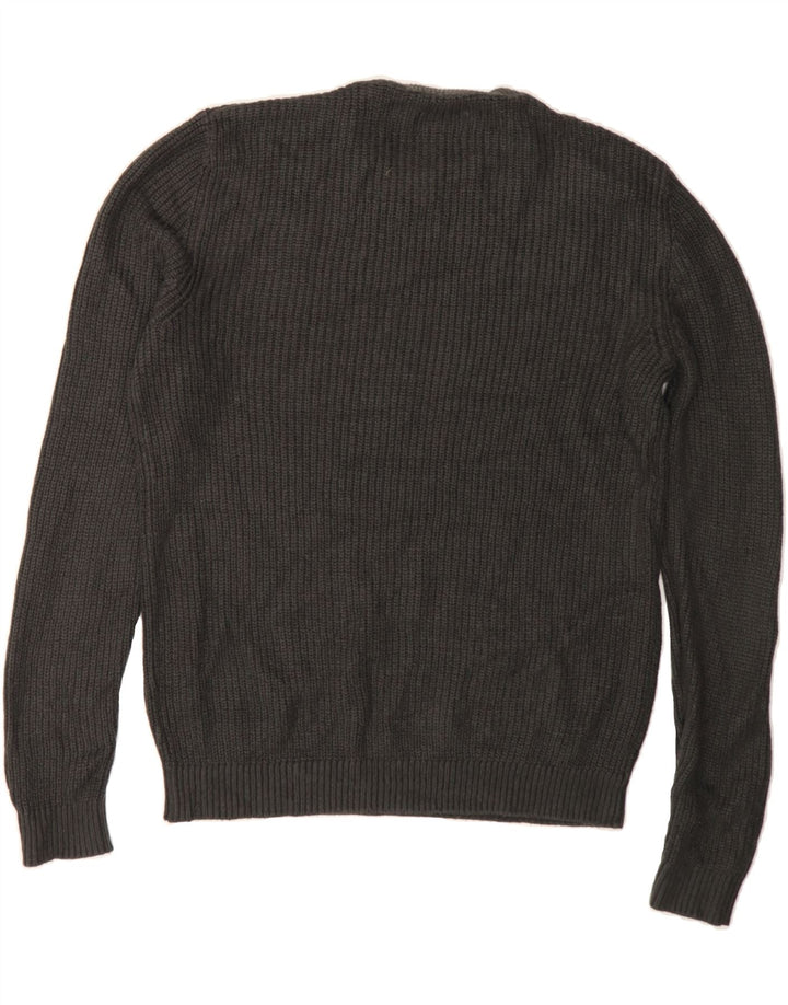 JACK & JONES Mens Crew Neck Jumper Sweater Medium Black Vintage Jack & Jones and Second-Hand Jack & Jones from Messina Hembry 