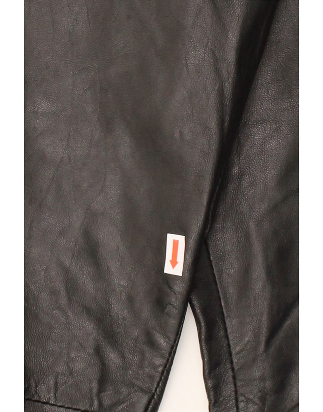 VINTAGE Womens Straight Trousers IT 44 Medium W29 L33 Black Leather Vintage Vintage and Second-Hand Vintage from Messina Hembry 