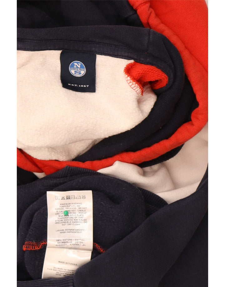 North Sails Herre grafisk hættetrøje Jumper Stor flerfarvet Colourblock