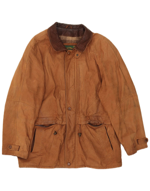 Pelle Moda Herre Ruskindsjakke IT 54 2XL Brunt Læder