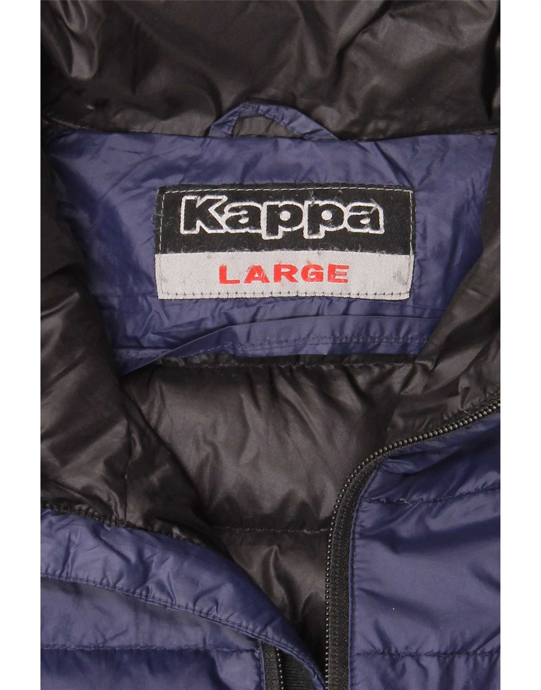 Kappa Herre polstret jakke UK 40 Large Navy Blue Polyamide