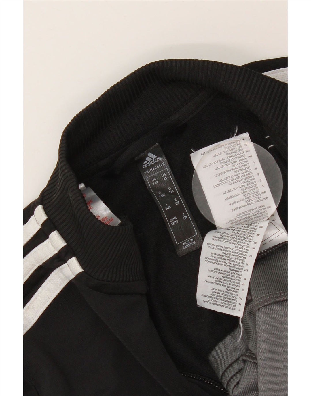 Adidas Træningsdragt Topjakke til drenge 7-8 år Sort Colourblock Polyester