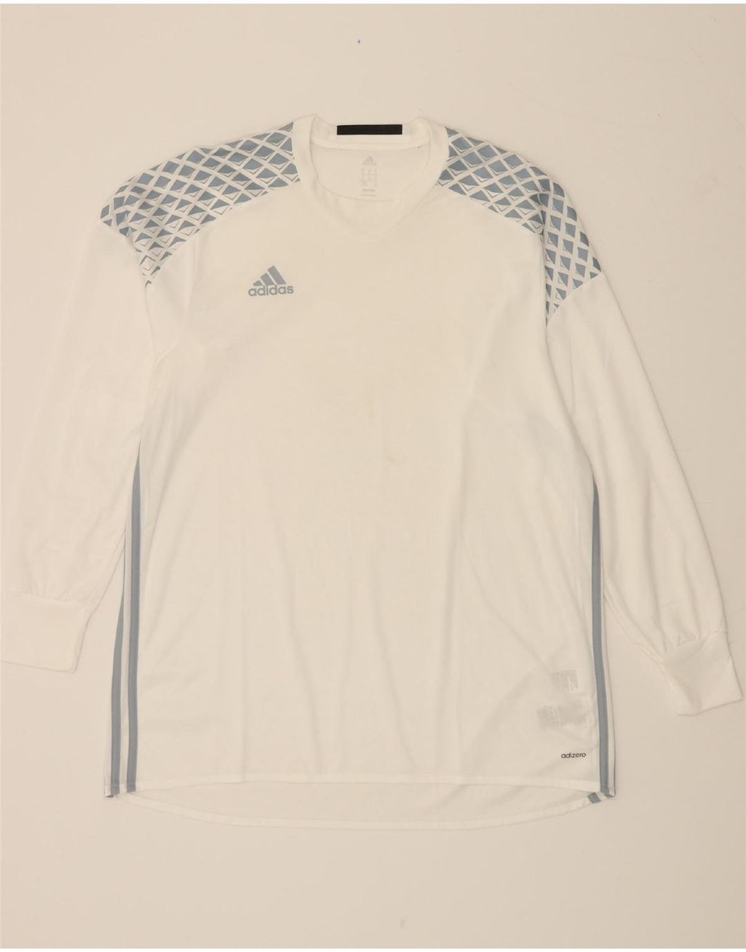 ADIDAS Herre Adizero Grafisk Top Langærmet XL Hvid Polyester