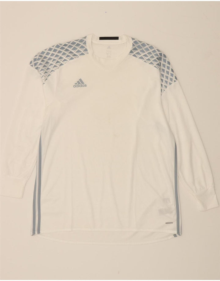 ADIDAS Herre Adizero Grafisk Top Langærmet XL Hvid Polyester