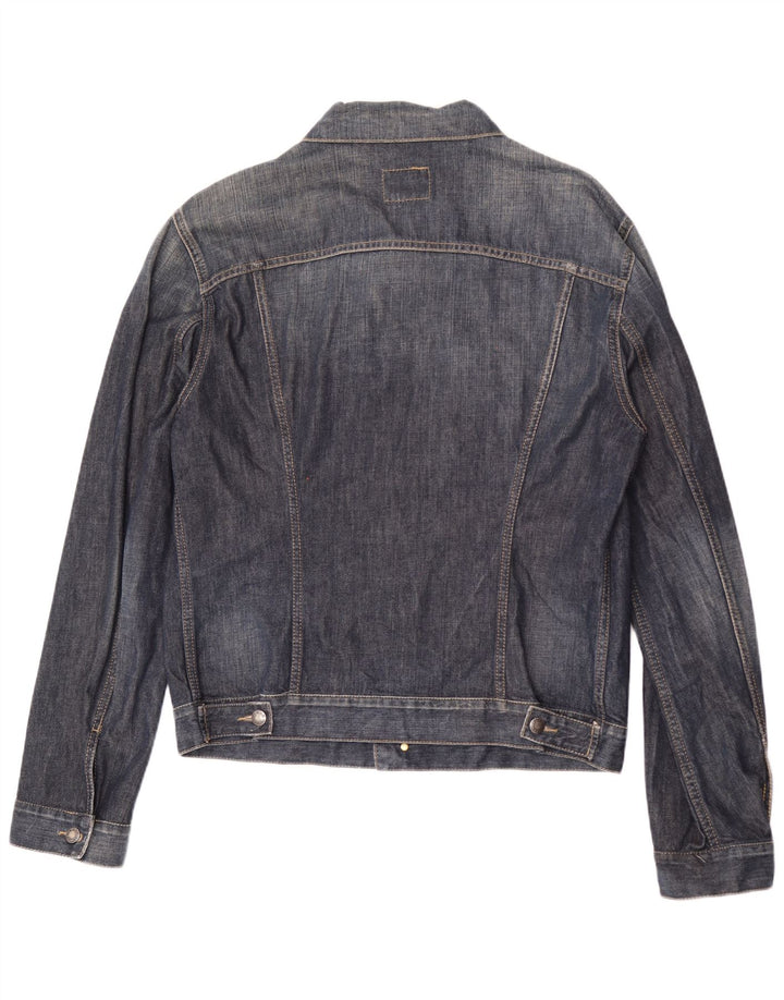 Gas Herre Denim Jacket UK 44 2XL Navy Blue Cotton