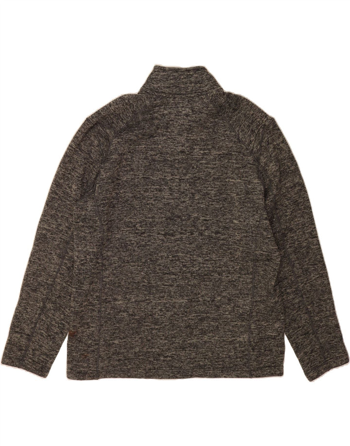 EDDIE BAUER Mens Zip Neck Sweatshirt Jumper XL Grey Polyester Vintage Eddie Bauer and Second-Hand Eddie Bauer from Messina Hembry 