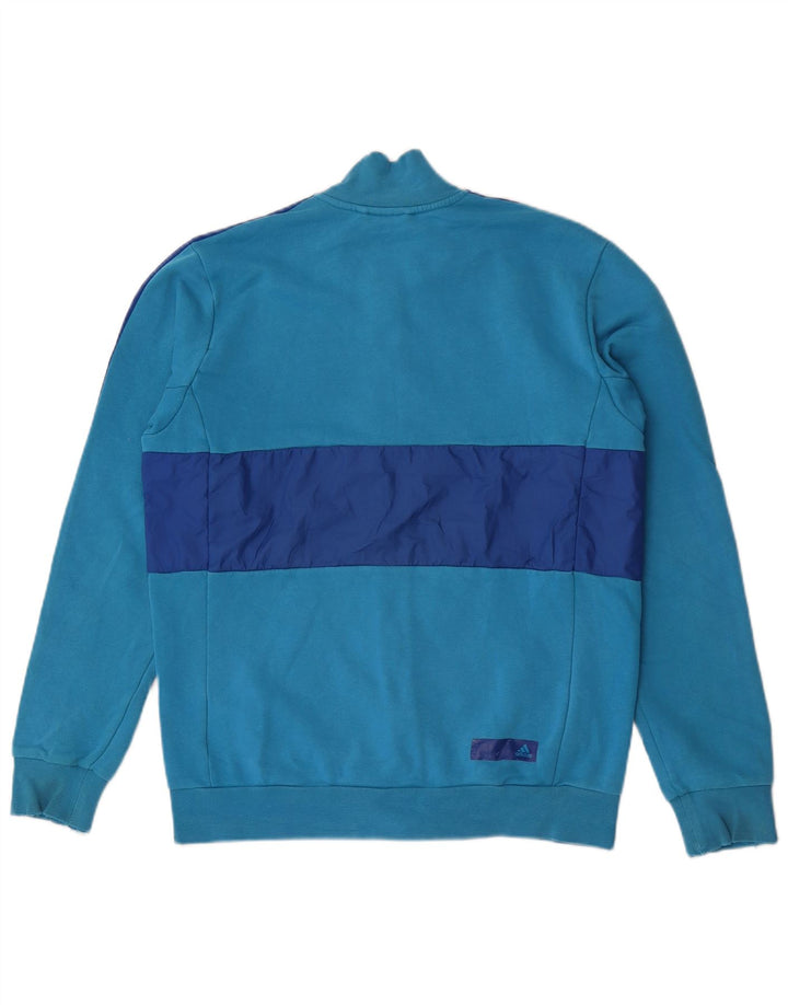 Adidas Herre grafisk træningsdragt Topjakke Medium Blue Colourblock Bomuld