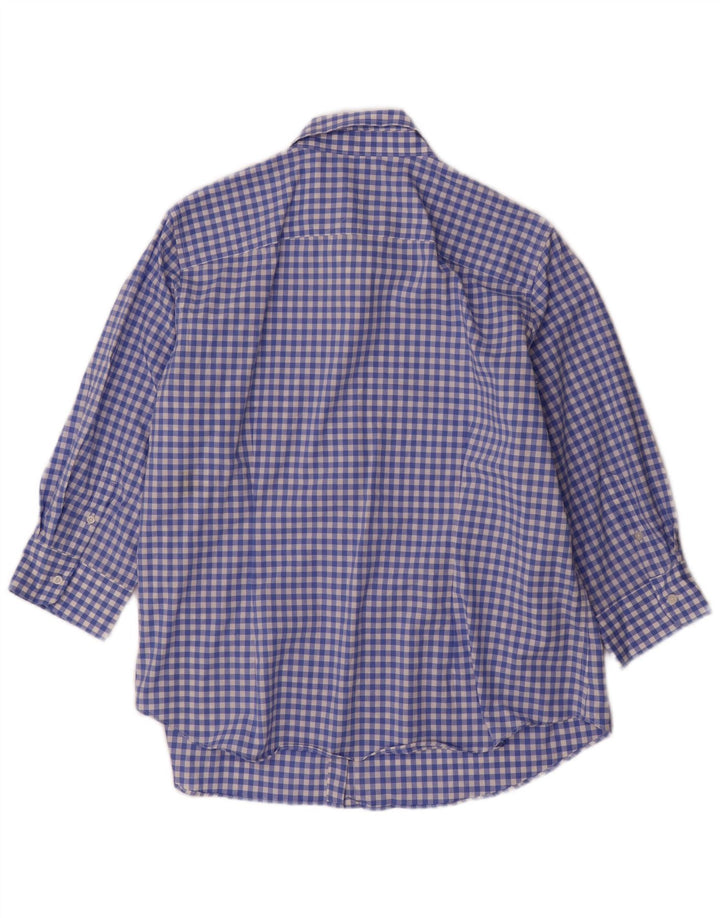 Chaps Dameskjorte UK 18 XL Blå Gingham Bomuld