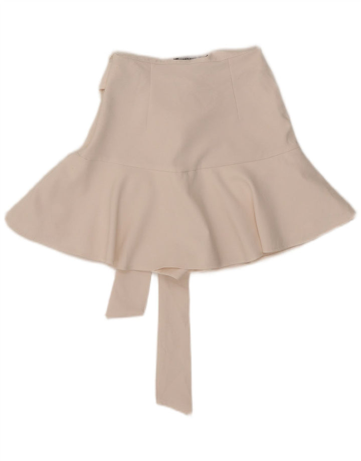 Zara Dame Skort XS W24 Hvid Polyester