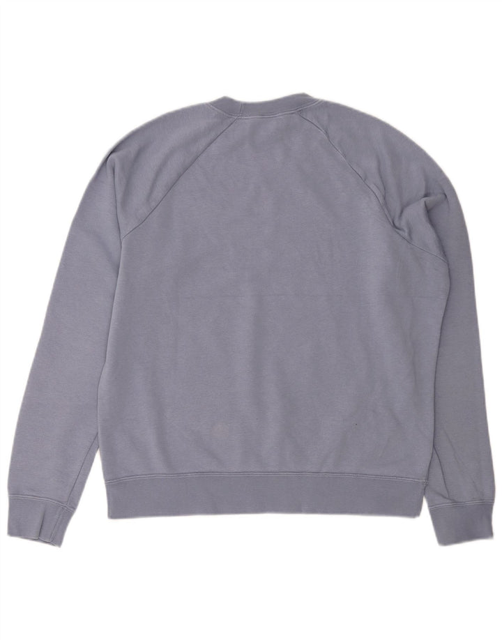 NIKE Sweatshirt Jumper UK 14 Medium Blue Bomuld