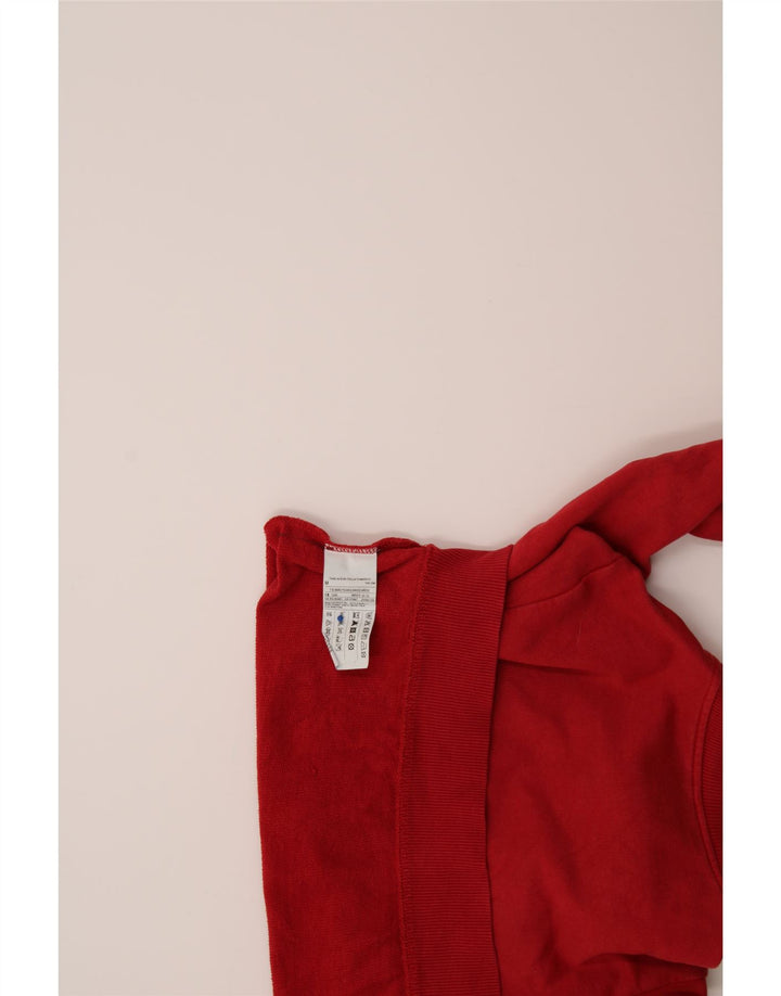 BENETTON Boys Tracksuit Top Jacket 7-8 Years Medium Red Cotton Vintage Benetton and Second-Hand Benetton from Messina Hembry 